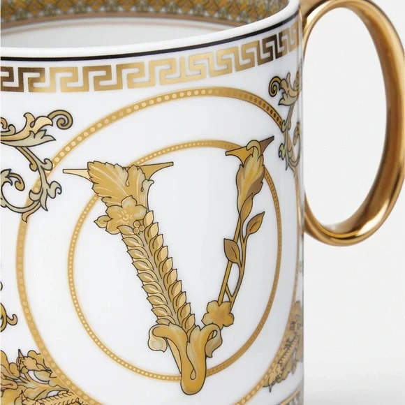 Brand NEW *VERSACE* Virtus Gala White Coffee MUG - Picture 3 of 5